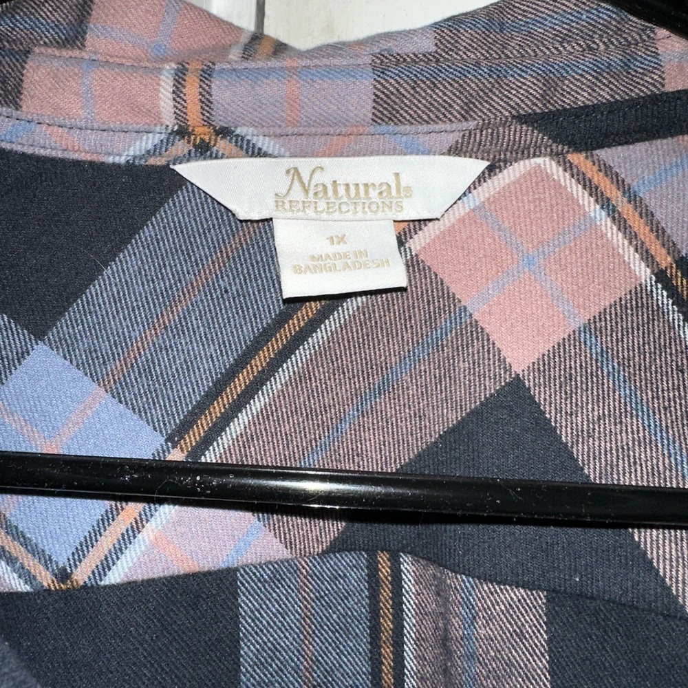 Natural Reflections Women's Plaid Shirt - Picture 2 of 2